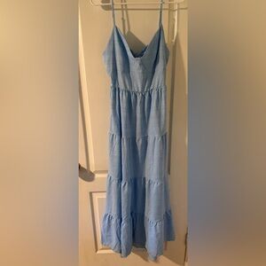 SHEIN Light Blue Maxi Dress